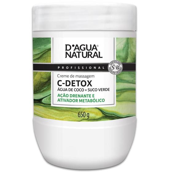 Imagem de Creme De Massagem C-detox 650g Dagua Natural Antioxidante