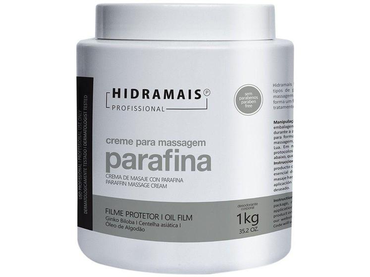 Creme de Massagem Formador Hidramais Parafina 1kg Menor preço em Creme de Massagem Formador Hidramais Parafina 1kg