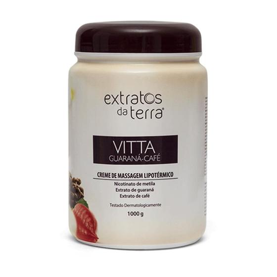 Creme de massagem hiperemim guaraná café 1kg - extratos da terra