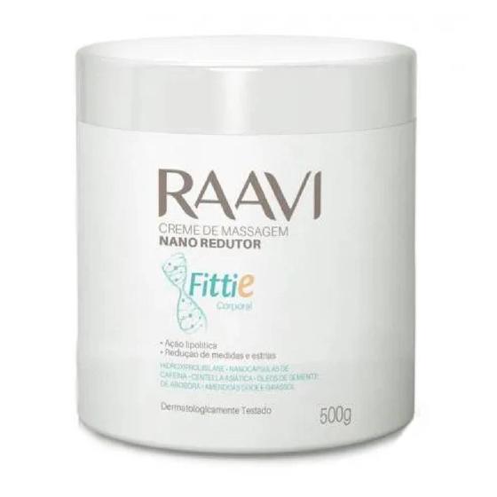 Imagem de Creme de Massagem Nano Redutor Fittie Corporal 500g - Raavi