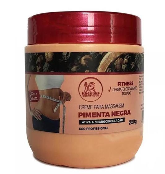 Imagem de Creme De Massagem Pimenta Negra 220G - Rhenuks