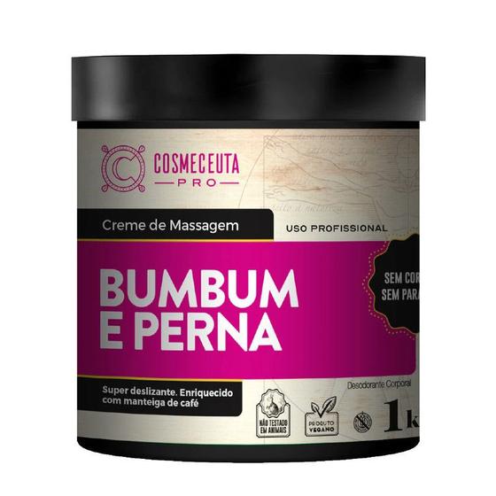 Imagem de Creme de Massagem Profissional COSMECEUTA Bumbum e Pernas 1Kg