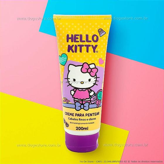 Imagem de Creme de pentear 200ml hello kitty cabelos finos e claros cia da natur