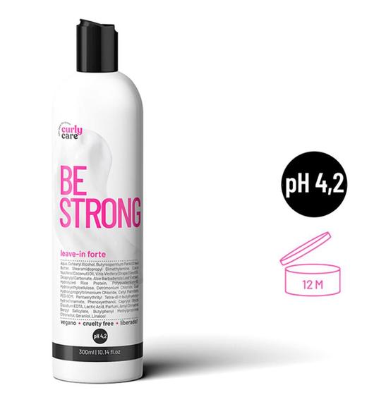 Imagem de Creme de Pentear Be Strong Leave In Forte 300ml Curly Care