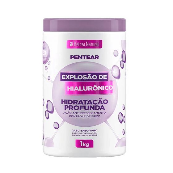 Creme de Pentear Beleza Natural Explosão de Hialurônico 1Kg - Creme de ...
