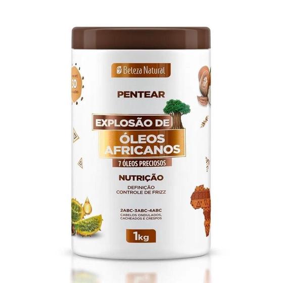 Creme De Pentear Beleza Natural Explosão De Óleos Africanos - Creme de ...