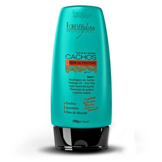 Imagem de Creme de Pentear Cachos 5 em 1 200g Forever Liss - No Poo