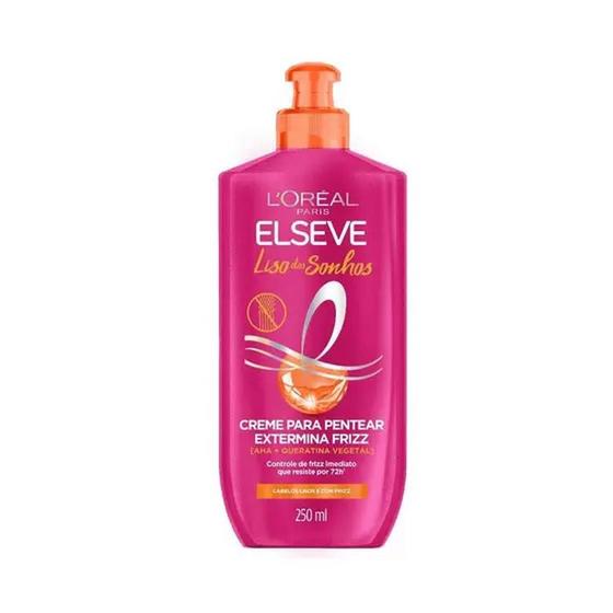 Imagem de Creme de Pentear Elseve Liso Dos Sonhos AHA + QueratinaVegetal 250ml
