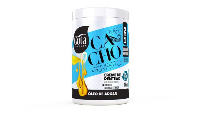 Imagem de Creme de pentear meu cacho perfeito óleo de argan 1kg - gota dourada