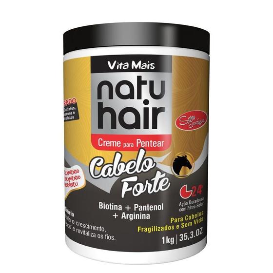 Imagem de Creme de Pentear Natuhair Cabelo Forte 1kg