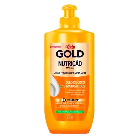 Imagem de Creme de Pentear Niely Gold Nutrição Mágica Óleo de Coco + Abacate 280g