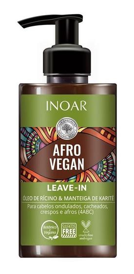 Imagem de Creme De Pentear Para Cachos Leave-In Inoar Afro Vegan 300Ml