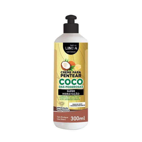 Imagem de Creme de Pentear Sallon Linda Côco das Poderosas 300ml