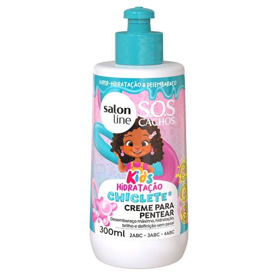 Imagem de Creme De Pentear Salon Line Sos Kids Hidratação Chiclete 300ml