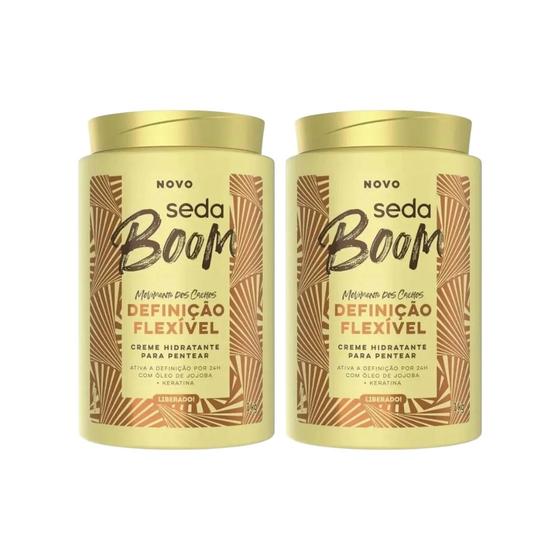 Imagem de Creme de Pentear Seda Boom Vol Definiçao Flexivel 1kg - 2un