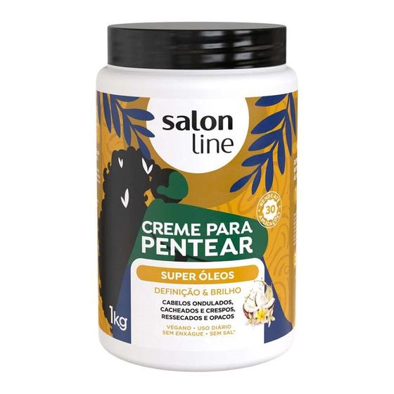 Imagem de Creme de Pentear Super Óleos 1kg - Salon Line