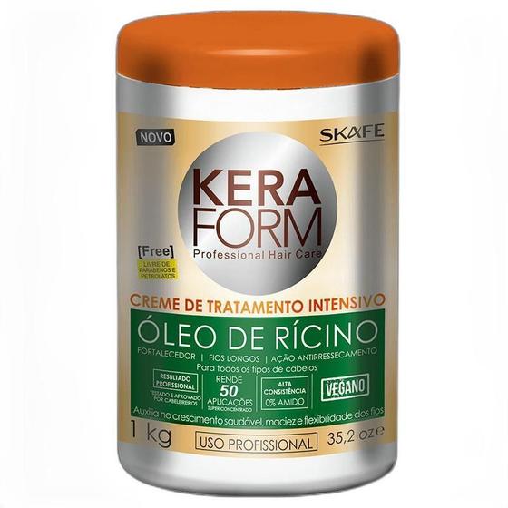 Imagem de Creme De Tratamento Keraform Óleo De Rícino 1Kg