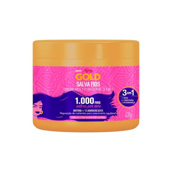 Creme De Tratamento Niely Gold Salva Fios 430g