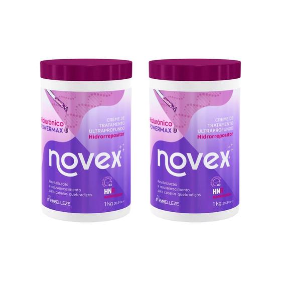 Imagem de Creme de Tratamento Novex 1kg Harmoniza Capilar - Kit C/ 2un