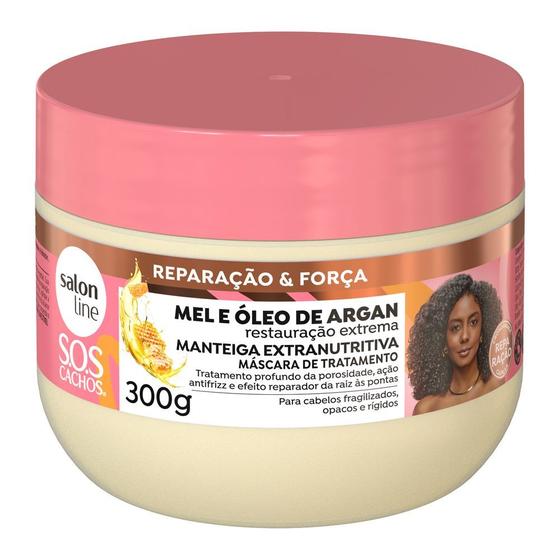 Imagem de Creme De Tratamento Salon Line SOS Mel E Óleo De Argan 300g