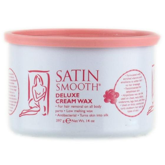 Imagem de Creme Deluxe Wax Satin Smooth Natural, Puro e Simples (414 m