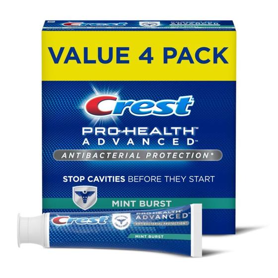 Imagem de Creme dental avançado antibacteriano, proteção total, 141ml (pacote com 4)