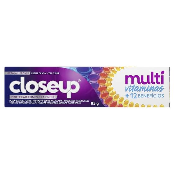 Imagem de Creme Dental Closeup Multi Vitaminas +12 Benefícios Fresh 85g