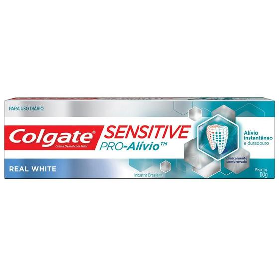 Imagem de Creme Dental Colgate Sensitive Pro-Alívio Real White 110g