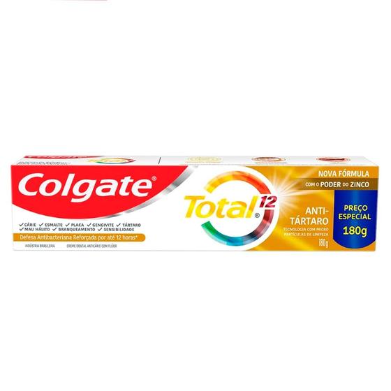 Creme Dental Colgate Total 12 Anti-Tartaro 180g