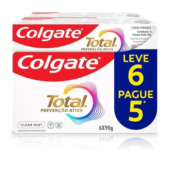 Imagem de Creme Dental Colgate Total 12 Clean Mint 6un