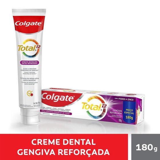 Imagem de Creme Dental Colgate Total 12 Gengiva Reforçada 180g