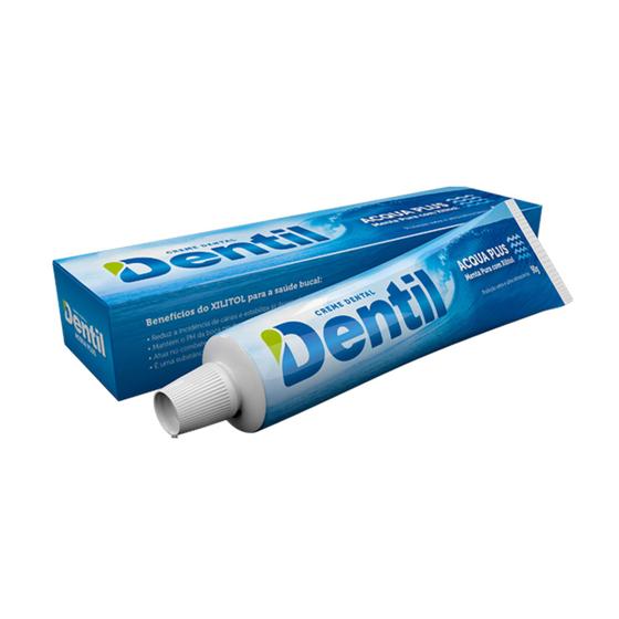 Creme Dental Dentil Sem Fluor Com Xilitol Acqua Plus Menta 90g Kit C/3 Menor preço em Creme Dental Dentil Sem Fluor Com Xilitol Acqua Plus Menta 90g Kit C/3