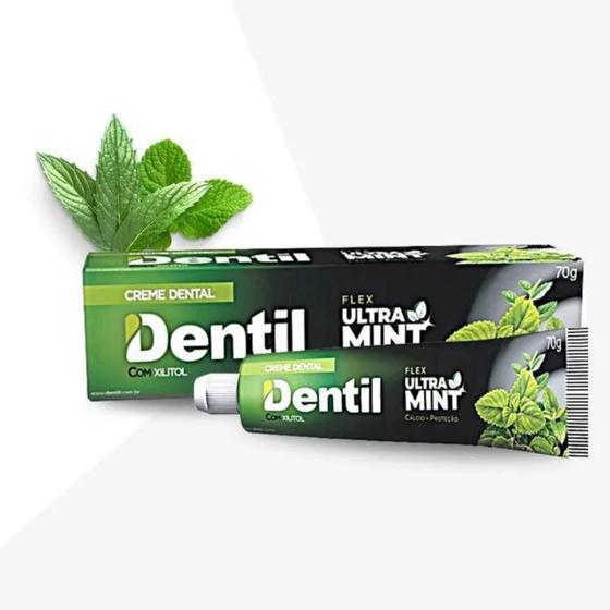 Imagem de Creme Dental Dentil Ultra Mint Menta Sem Flúor 70g