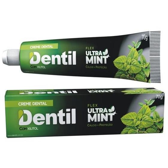 Creme Dental Dentil Ultra Mint Menta Sem Flúor Kit C/12 70g Menor preço em Creme Dental Dentil Ultra Mint Menta Sem Flúor Kit C/12 70g
