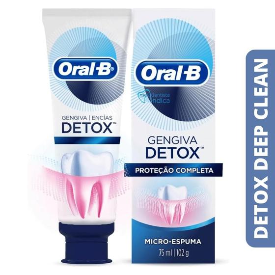 Imagem de Creme Dental Detox Deep Clean  Oral-B  102g  Limpeza Profunda