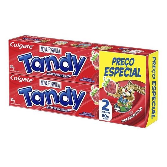 Creme Dental Infantil Colgate Tandy Morango 2 Unidades de 50g Cada ...