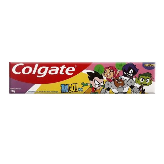 Imagem de Creme Dental Infantil Colgate Teen Titans Go! Sabor Morango 60g