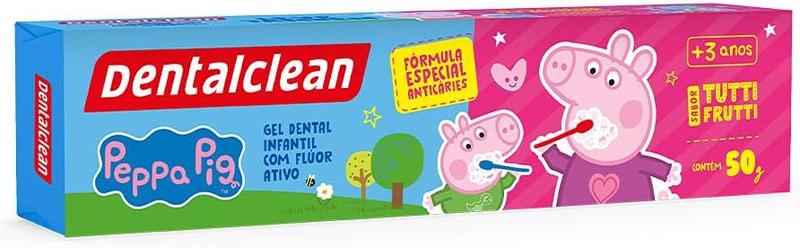 Imagem de Creme Dental Infantil Com Fluor Dentalclean Peppa Pig 50g