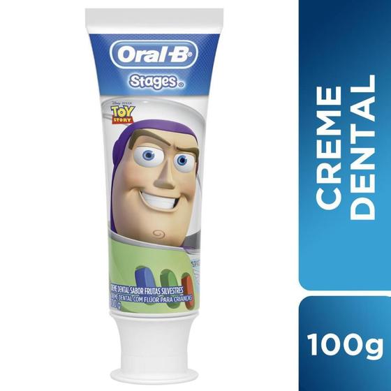 Imagem de Creme Dental Infantil Oral-B Stages Carros/Princesa/Mickey 100g 