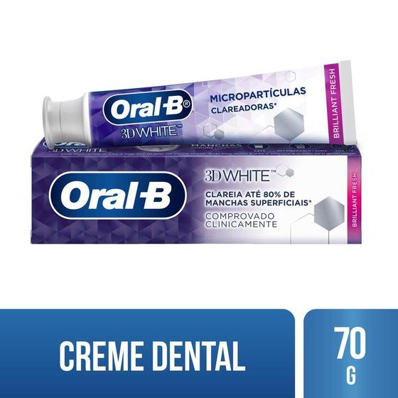 Imagem de Creme Dental Oral-B 3D White Brilliant Fresh - 70g
