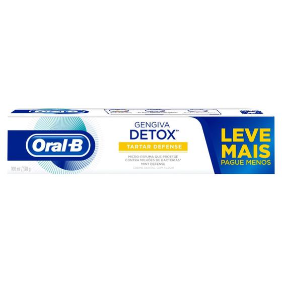 Imagem de Creme Dental Oral-B Gengiva Detox Tartar Defense 130g