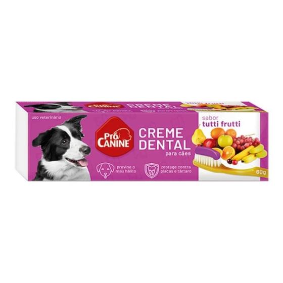 Imagem de Creme Dental para Cachorro PróCanine Tutti-Frutti 60g