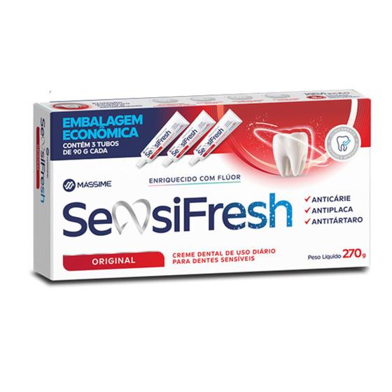 Imagem de Creme dental sensifresh original 3x90g