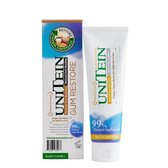 Imagem de Creme dental UNITEIN Gum Restore melhora o sangramento gengival 99% natural