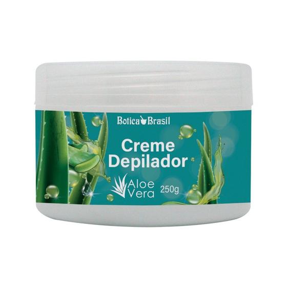 Imagem de Creme Depilador Depilatório  com Aloe Vera Botica Brasil - 240g