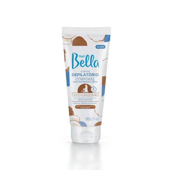 Imagem de Creme Depilatório Corporal Depil Bella Coco e Algodão 100g