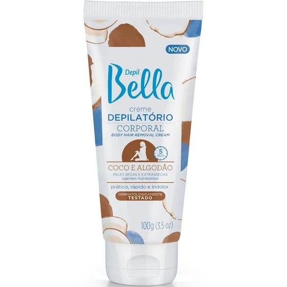 Imagem de Creme Depilatório Corporal Depil Bella Coco e Algodão 100g