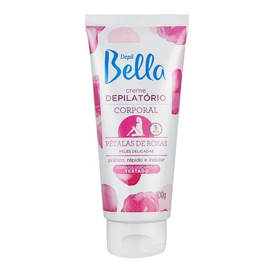 Imagem de Creme Depilatório Corporal Pétalas de Rosas 100g - Depil Bella