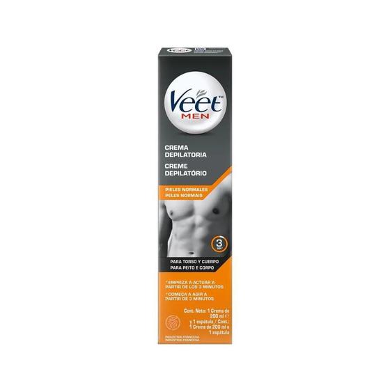 Imagem de Creme Depilatório Veet Men 200ml - Remoção Rápida e Indolor