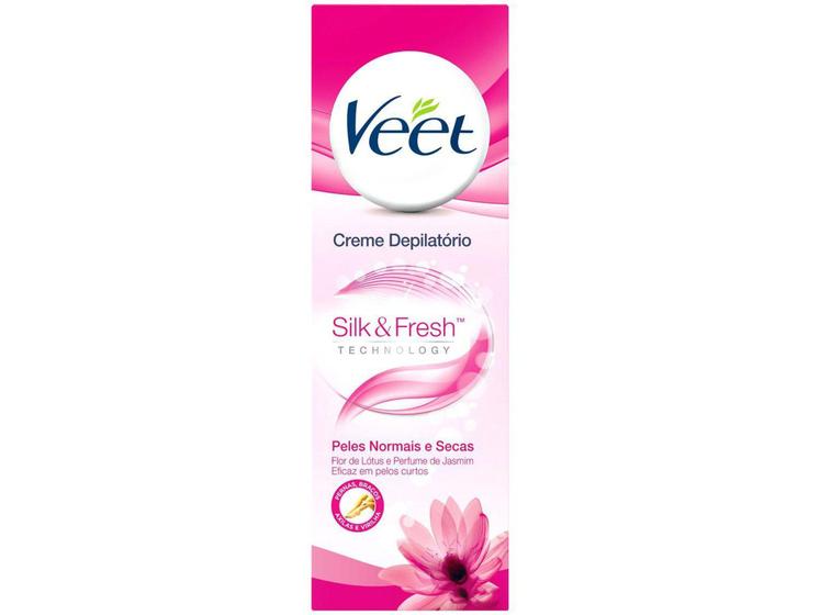 Imagem de Creme Depilatório Veet Peles Normais e Secas - Silk & Fresh Techonolgy Corporal 180ml